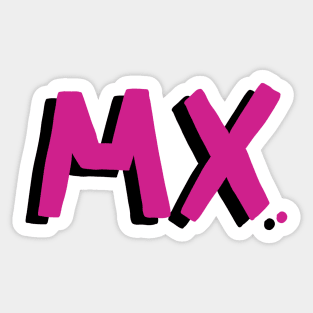 Mx Sticker